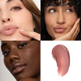 Poppy & Pout close-up mica sheen on tint, highlighting subtle natural color payoff