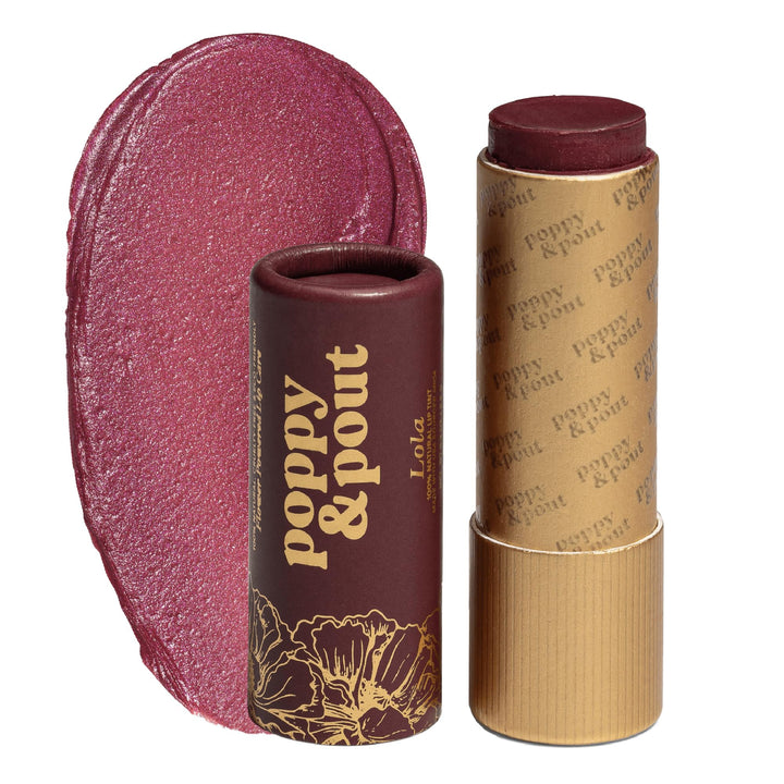 Poppy & Pout Lola front packaging showing natural label and color