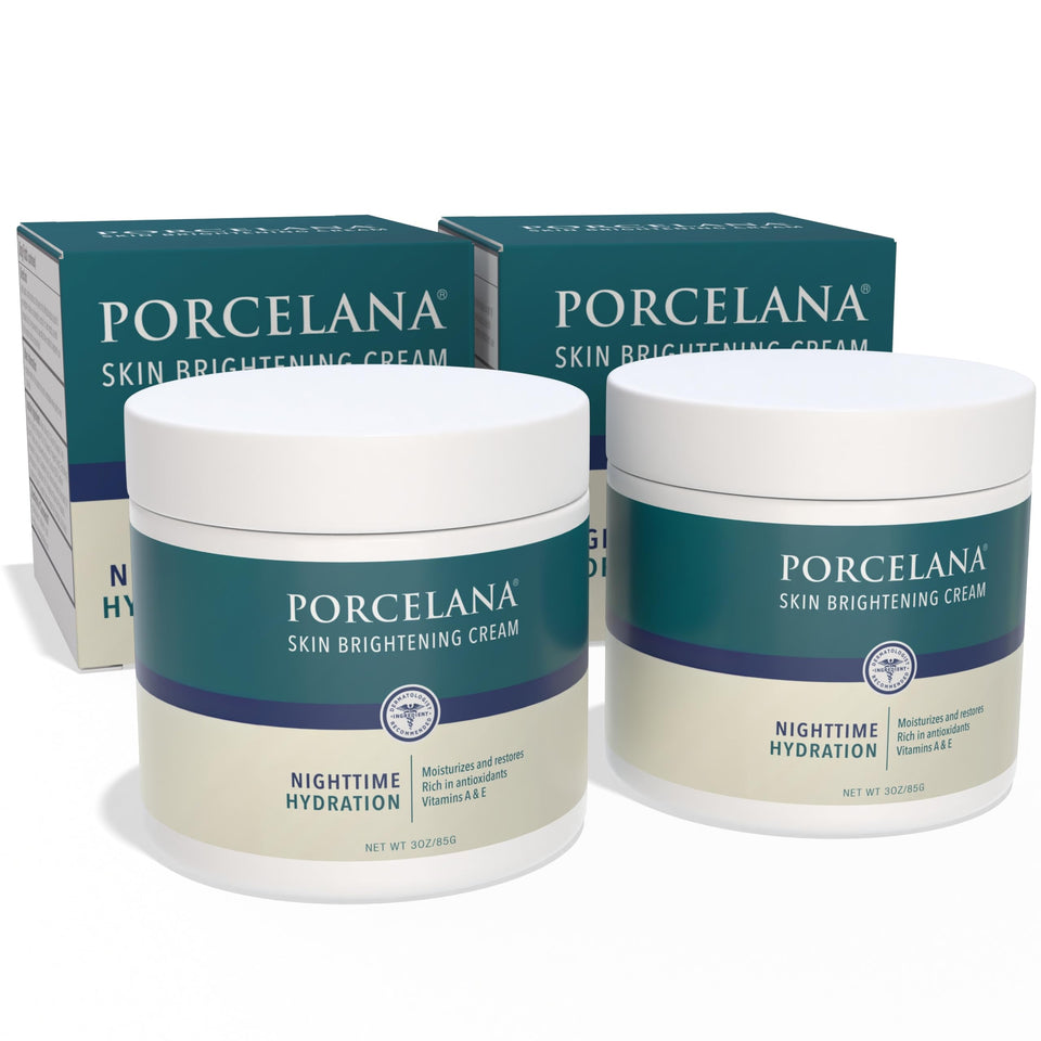 Porcelana front packaging showing product and benefits for clearer complexion