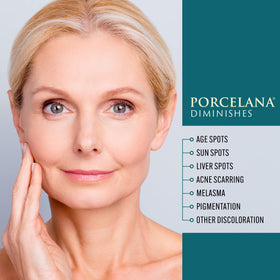 Porcelana open jar top view highlighting smooth moisturizing formula