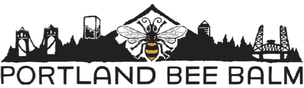 Portland Bee Balm label and certifications showing cruelty-free and plastic-negative