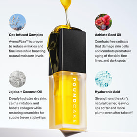 POUND CAKE lab-made-in-france shot of bench and bottles, communicates quality formulation