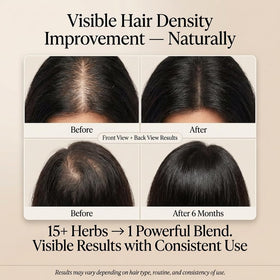 Power of Herbs applied to scalp during massage for improved comfort