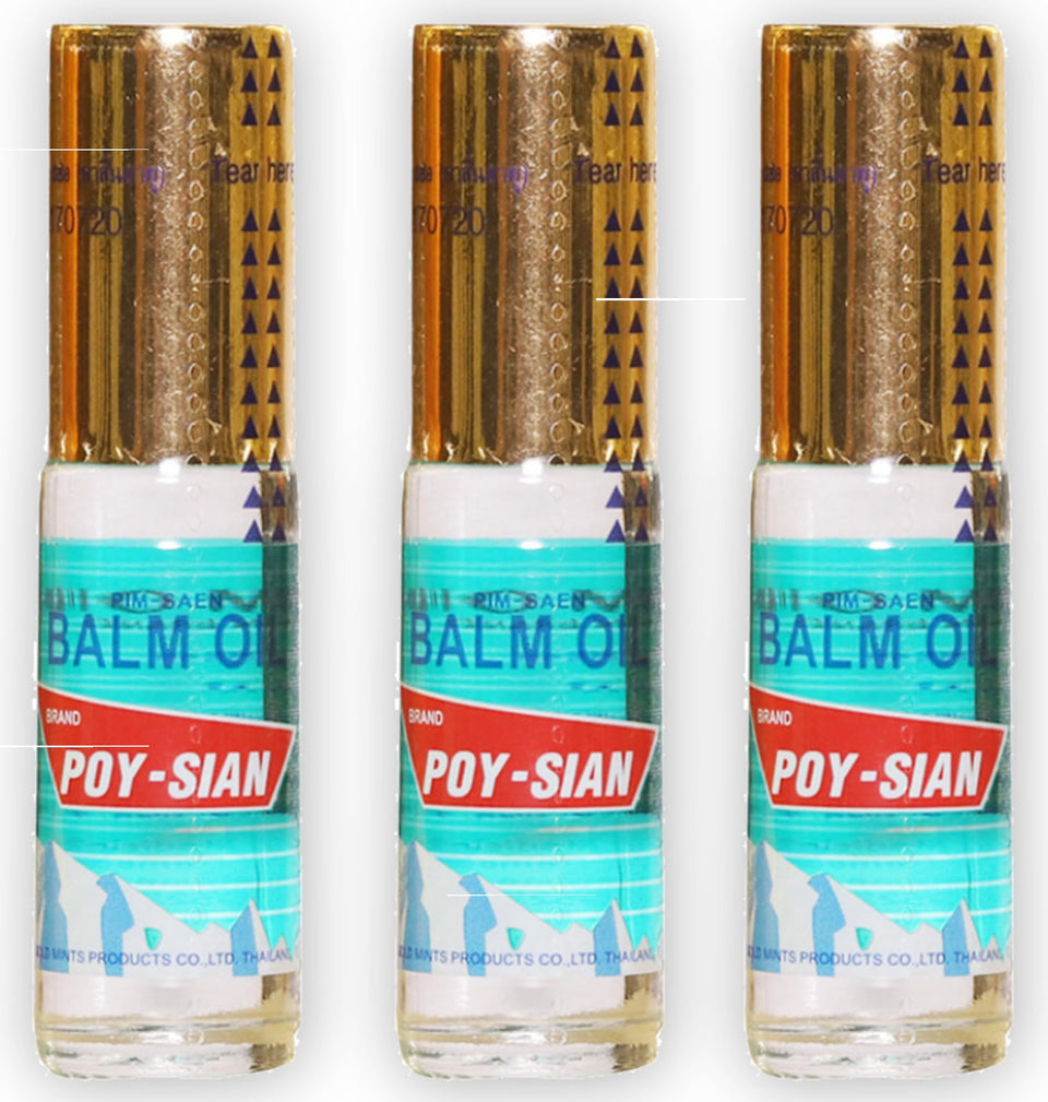 POY-SIAN roll-on front pack showing compact 5ml bottle and branding for convenience