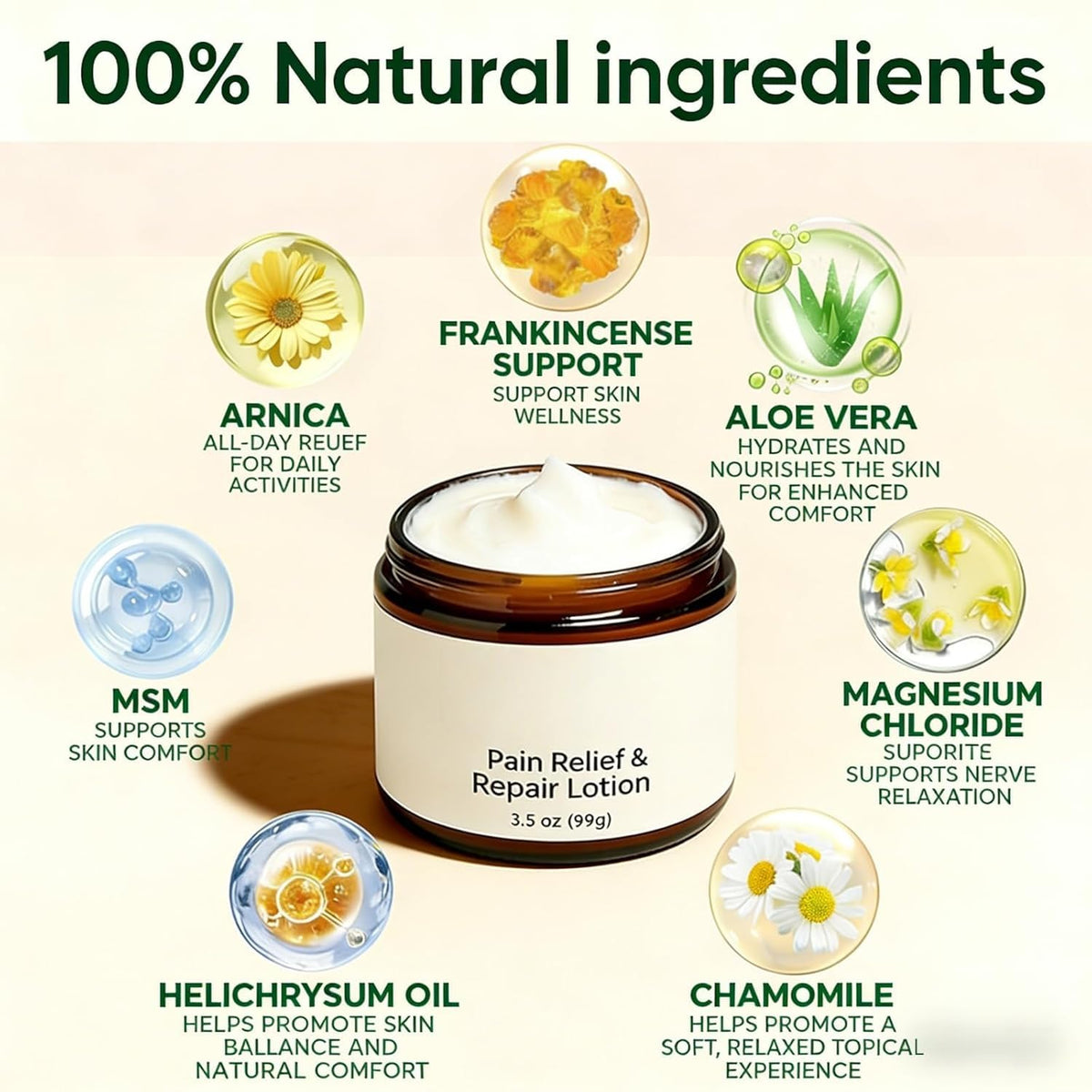 POYICGS cream being applied to hands for instant soothing feel