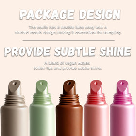 PPUPXQZ texture swatches on skin showing glossy hydration and color payoff