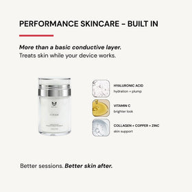 PRAIMY gel glide demo on skin illustrating non-sticky long-lasting slip
