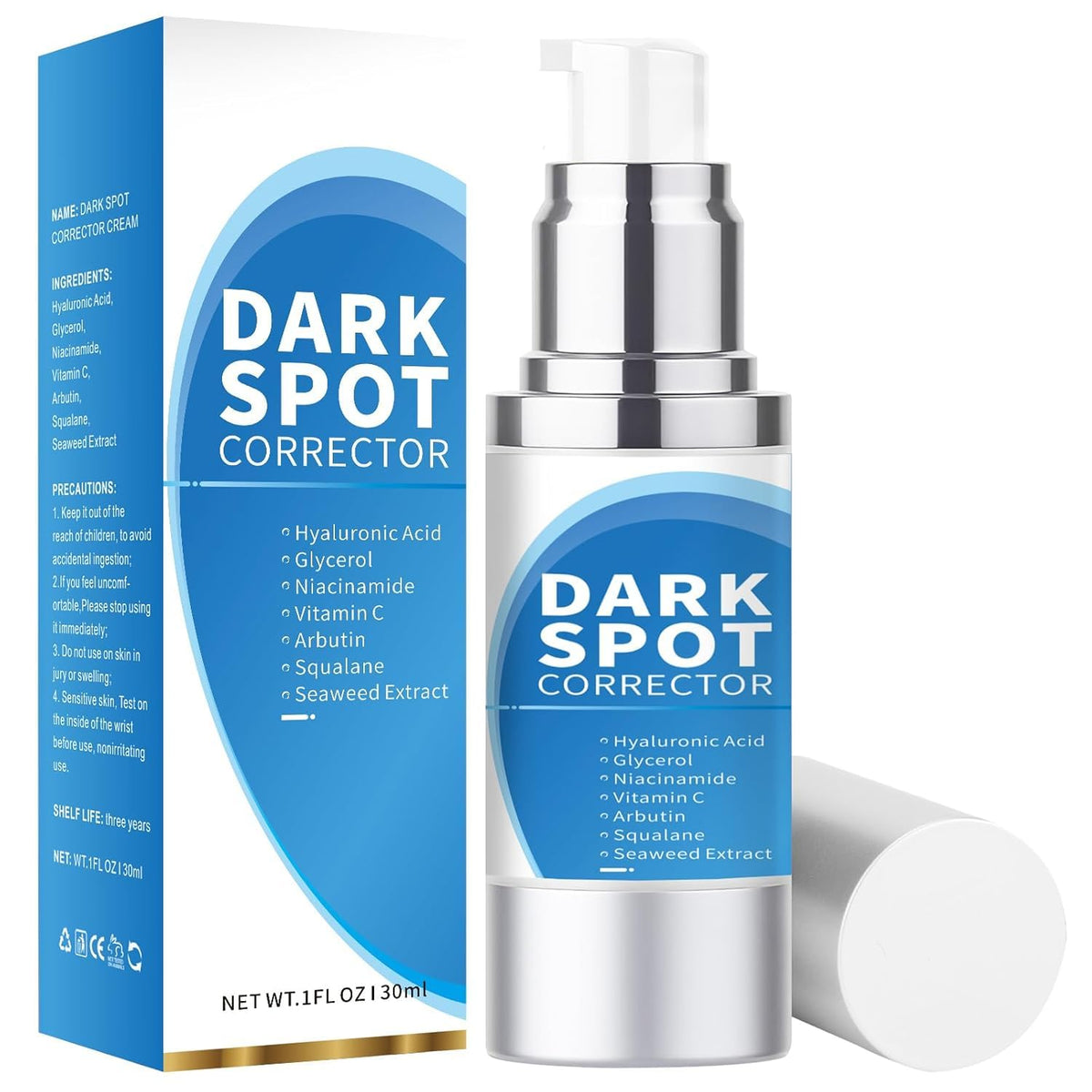 Praiveue front packaging showing clear serum bottle and label for easy identification and trust