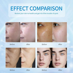 Praiveue ingredient focus with niacinamide and vitamin C visuals highlighting brightening benefits