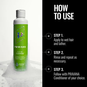 Pravana bottle in hand for size comparison to show 10 fl oz convenience