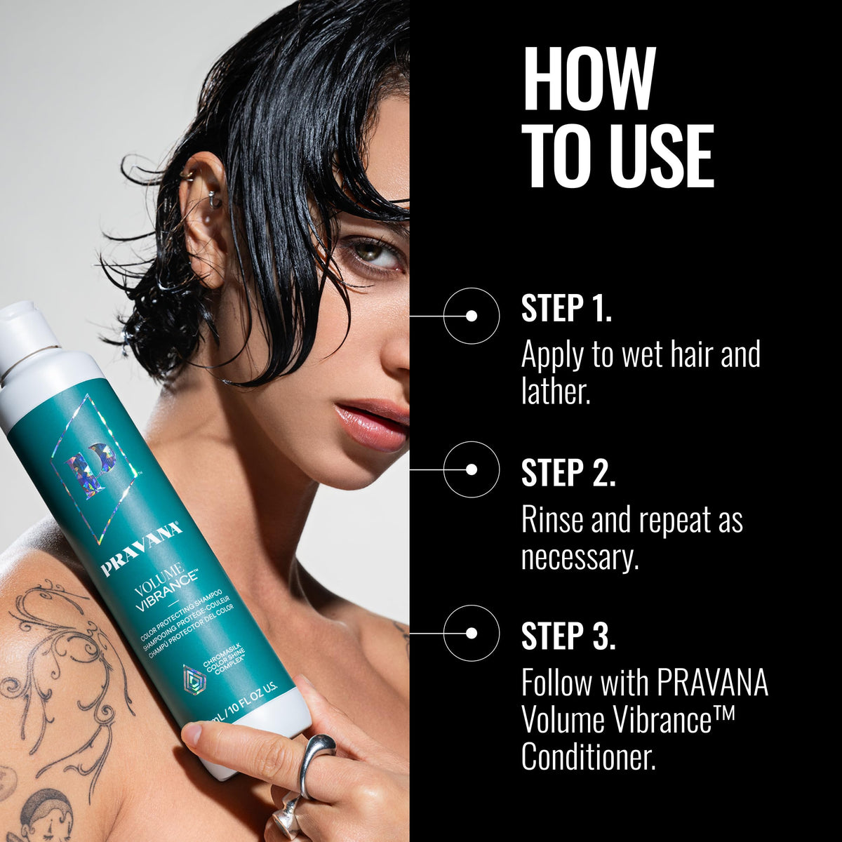 PRAVANA rich foam lather on hand showing gentle cleansing benefit