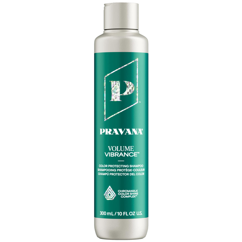 PRAVANA front bottle showing Volume Vibrance packaging and benefit