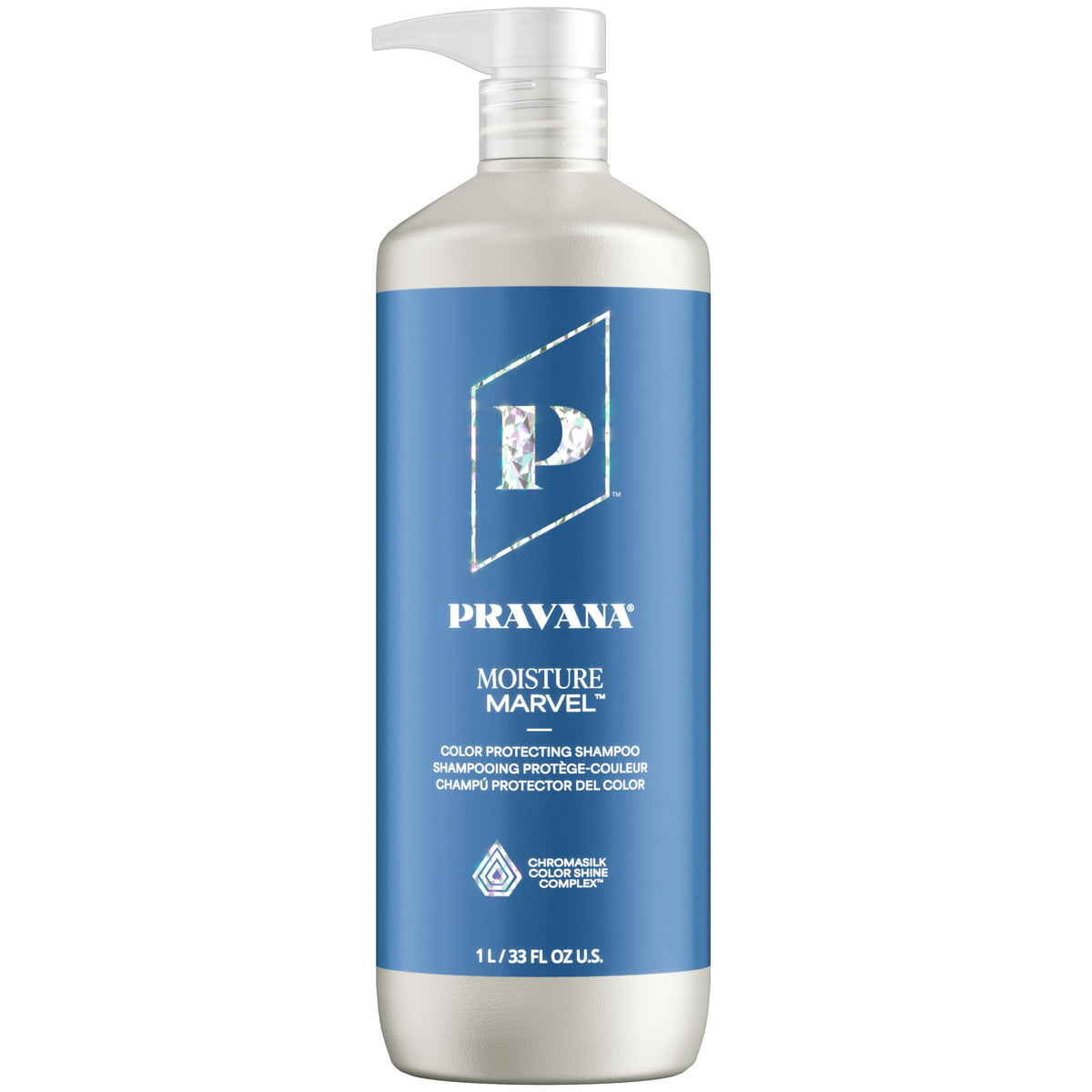Pravana front bottle showing label and size for clear product recognition