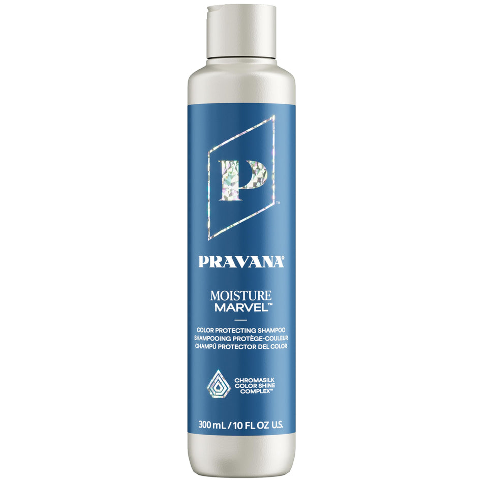 Pravana bottle front packaging showing brand and hydration benefits