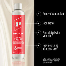 Pravana back label with ingredients list and usage directions