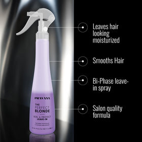 PRAVANA leave-in texture on hand showing lightweight blend for easy absorption