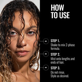 PRAVANA droplets on hair texture highlighting lightweight hydration and slip