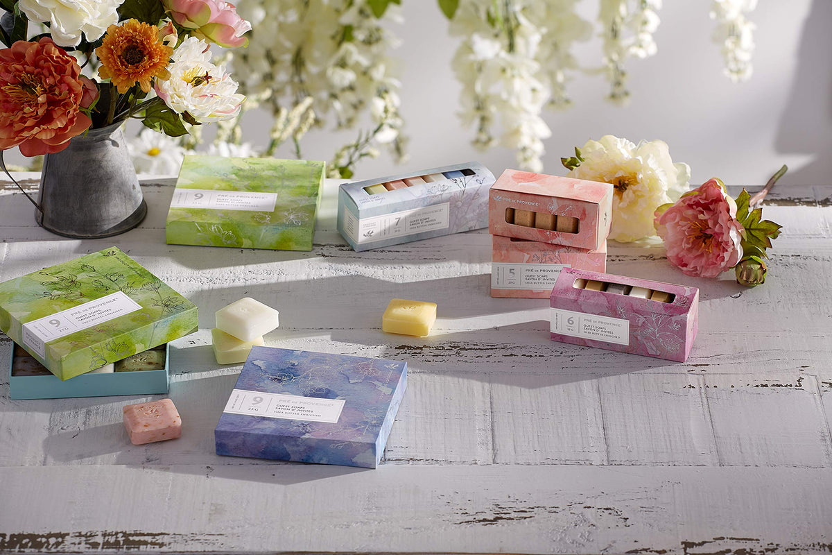 Pré de Provence close-up of soap bar texture highlighting quad-milled smoothness and luxury