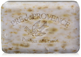 European Soaps Pre de Provence front package showing three lavender bars, elegant gift appeal
