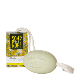 Pre de Provence front packaging showing large sage 200g bar and rope for convenience
