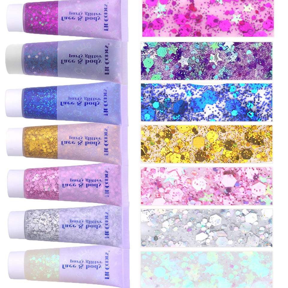 Prehot front packaging showing colorful glitter tubes and clear benefits