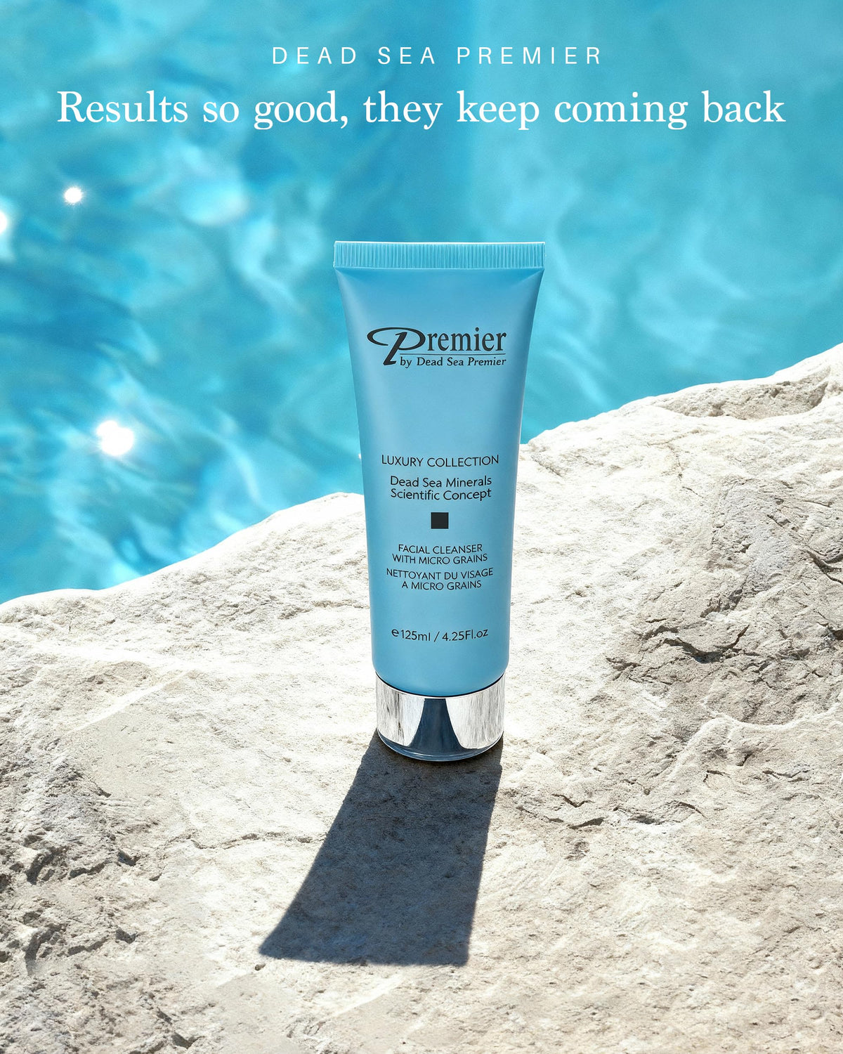 Premier label close-up revealing ingredient highlights and clean formulation