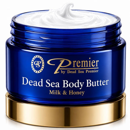 Premier jar front view showing label and volume, conveys premium hydration