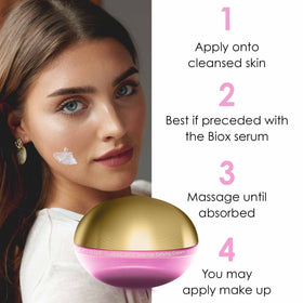 Premier Dead Sea cream being applied to skin demonstrating non-greasy finish