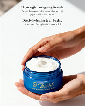 Premier cream applied to elbow showing smoothing of rough patches
