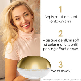 Premier gel texture close-up highlighting smooth, non-abrasive formula for gentle exfoliation