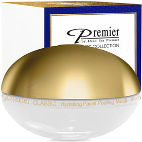 Premier Dead Sea front packaging showing compact travel-friendly tube and product benefit