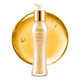 Premier bottle front packaging showing clean label and brightening promise