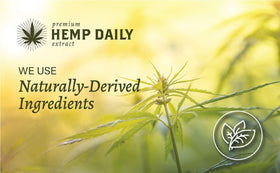 Premium Hemp Extract Daily tubs on a bathroom counter, showing everyday use and accessibility
