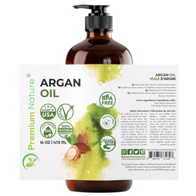 Premium Nature oil dropper with golden texture illustrating lightweight absorption benefit