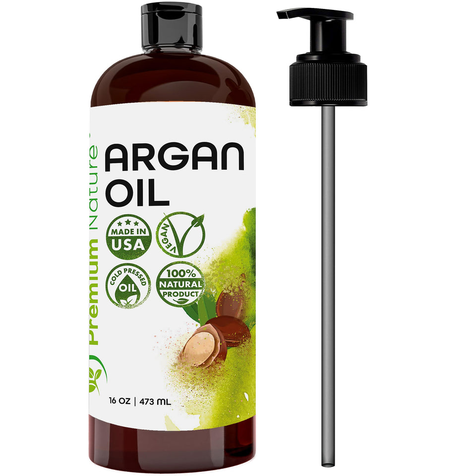Premium Nature front bottle showing label and 16 oz size, clear presentation benefit