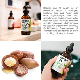 Premium Nature before and after hair showing smoother, shinier strands
