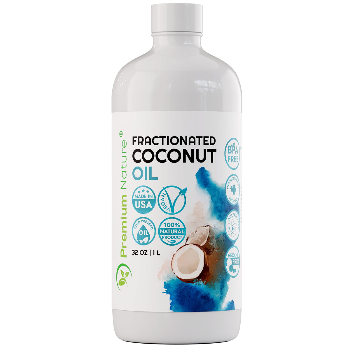 Premium Nature front view pump bottle showing packaging and 32 oz size