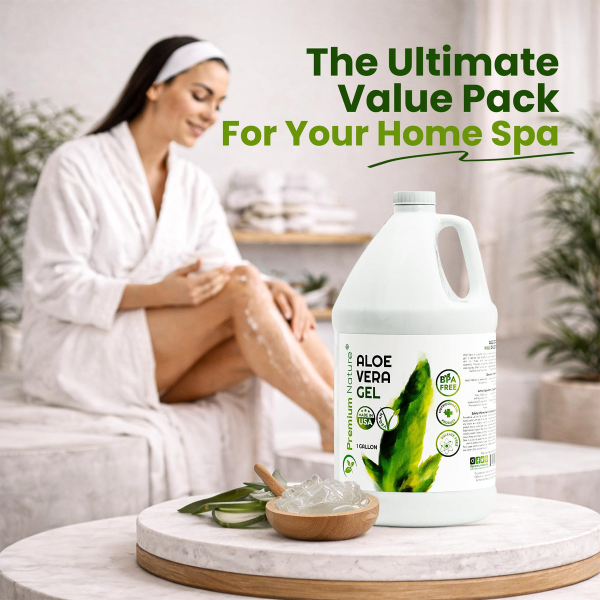 Premium Nature used on hair for added moisture and manageable styling