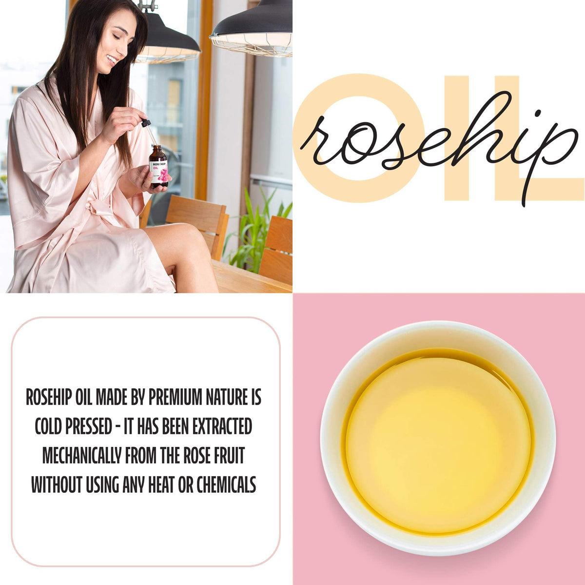 Premium Nature oil used with gua sha tool offering improved massage glide