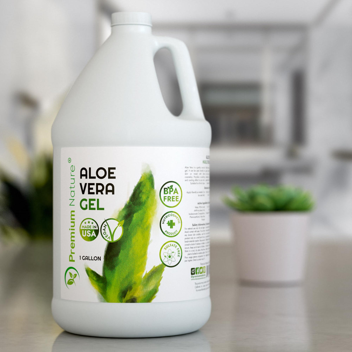 Premium Nature being poured into a jar in a salon for efficient refills
