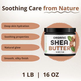 Premium Nature close-up texture of raw shea butter highlighting creamy consistency
