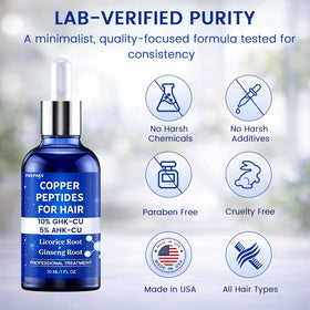PREPAKU serum on hand demonstrating spreadability and non-greasy feel benefit