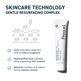 Prequel applying cream on hand to show non-greasy absorbency