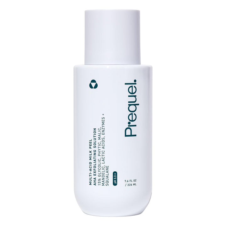 Prequel front packaging showing bottle and label, conveys professional quality