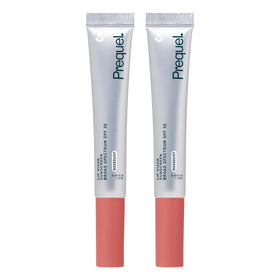 Prequel Lip Visor front packaging showing tint and SPF benefits