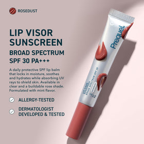 Prequel Lip Visor open applicator texture highlighting smooth glide