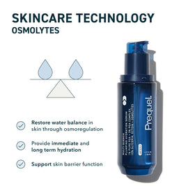 Prequel in hand size comparison showing 1.7oz travel-friendly hydration solution