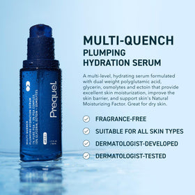 Prequel pump dispenser detail illustrating convenient, hygienic serum dispensing