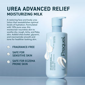 Prequel Skin pump dispensing lotion for easy hygienic application benefit