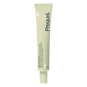 Prequel front packaging showing gel tube and clear benefits